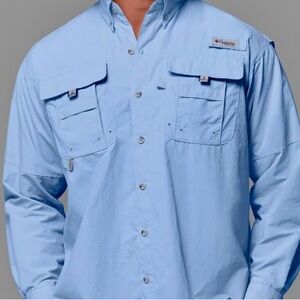 Men’s PFG Bahama™ II Long Sleeve Shirt NWOT Like New Color SAIL Size L